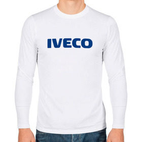 Мужской лонгслив хлопок с принтом Iveco в Тюмени, 100% хлопок |  | ивеко