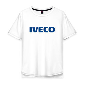 Мужская футболка хлопок Oversize с принтом Iveco в Тюмени, 100% хлопок | свободный крой, круглый ворот, “спинка” длиннее передней части | ивеко