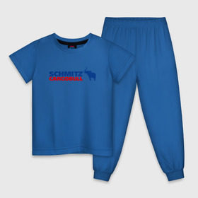 Детская пижама хлопок с принтом Schmitz в Тюмени, 100% хлопок |  брюки и футболка прямого кроя, без карманов, на брюках мягкая резинка на поясе и по низу штанин
 | 