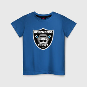 Детская футболка хлопок с принтом Heisenberg Raiders в Тюмени, 100% хлопок | круглый вырез горловины, полуприлегающий силуэт, длина до линии бедер | Тематика изображения на принте: breaking bad | во все тяжкие | гайзенберг | сериал