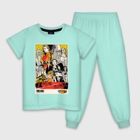 Детская пижама хлопок с принтом Убить Билла Арт в Тюмени, 100% хлопок |  брюки и футболка прямого кроя, без карманов, на брюках мягкая резинка на поясе и по низу штанин
 | тарантино