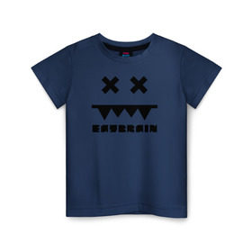 Детская футболка хлопок с принтом Eatbrain Logo в Тюмени, 100% хлопок | круглый вырез горловины, полуприлегающий силуэт, длина до линии бедер | Тематика изображения на принте: eatbrain | music | для любителей жирного neurofunk звучания.drum