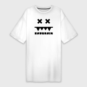 Платье-футболка хлопок с принтом Eatbrain Logo в Тюмени,  |  | eatbrain | music | для любителей жирного neurofunk звучания.drum
