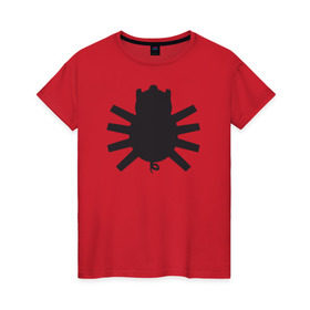 Женская футболка хлопок с принтом Spider-Pig в Тюмени, 100% хлопок | прямой крой, круглый вырез горловины, длина до линии бедер, слегка спущенное плечо | spider pig the simpsons симпсоны свин паук го