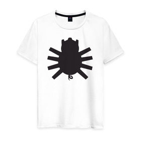 Мужская футболка хлопок с принтом Spider-Pig в Тюмени, 100% хлопок | прямой крой, круглый вырез горловины, длина до линии бедер, слегка спущенное плечо. | spider pig the simpsons симпсоны свин паук го