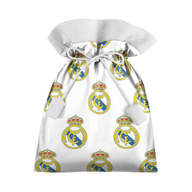 Подарочный 3D мешок с принтом Real Madrid в Тюмени, 100% полиэстер | Размер: 29*39 см | Тематика изображения на принте: real madrid | реал мадрид | спорт | фк | футбол