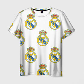 Мужская футболка 3D с принтом Real Madrid в Тюмени, 100% полиэфир | прямой крой, круглый вырез горловины, длина до линии бедер | real madrid | реал мадрид | спорт | фк | футбол