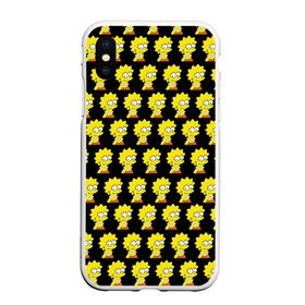 Чехол для iPhone XS Max матовый с принтом Лиза Симпсон в Тюмени, Силикон | Область печати: задняя сторона чехла, без боковых панелей | simpsons | лиза | симпсоны