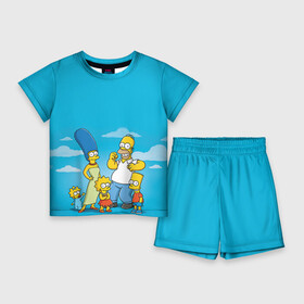 Детский костюм с шортами 3D с принтом Симпсоны в Тюмени,  |  | гомер