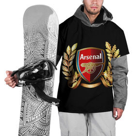 Накидка на куртку 3D с принтом Arsenal в Тюмени, 100% полиэстер |  | Тематика изображения на принте: арсенал