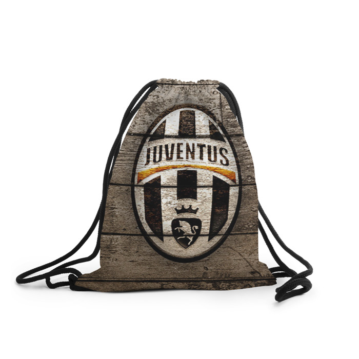 Рюкзак-мешок 3D с принтом Juventus в Тюмени, 100% полиэстер | плотность ткани — 200 г/м2, размер — 35 х 45 см; лямки — толстые шнурки, застежка на шнуровке, без карманов и подкладки | juventus | спорт | фк | футбол | ювентус