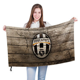 Флаг 3D с принтом Juventus в Тюмени, 100% полиэстер | плотность ткани — 95 г/м2, размер — 67 х 109 см. Принт наносится с одной стороны | juventus | спорт | фк | футбол | ювентус