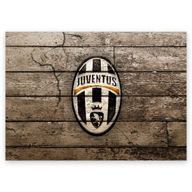 Поздравительная открытка с принтом Juventus в Тюмени, 100% бумага | плотность бумаги 280 г/м2, матовая, на обратной стороне линовка и место для марки
 | juventus | спорт | фк | футбол | ювентус