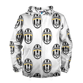 Мужская ветровка 3D с принтом Juventus в Тюмени, 100% полиэстер | подол и капюшон оформлены резинкой с фиксаторами, два кармана без застежек по бокам, один потайной карман на груди | juventus | спорт | фк | футбол | ювентус