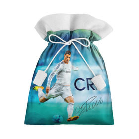 Подарочный 3D мешок с принтом Ronaldo в Тюмени, 100% полиэстер | Размер: 29*39 см | Тематика изображения на принте: роналдо