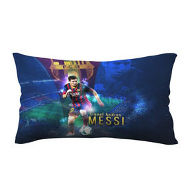 Подушка 3D антистресс с принтом Messi в Тюмени, наволочка — 100% полиэстер, наполнитель — вспененный полистирол | состоит из подушки и наволочки на молнии | Тематика изображения на принте: месси