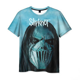 Мужская футболка 3D с принтом Slipknot в Тюмени, 100% полиэфир | прямой крой, круглый вырез горловины, длина до линии бедер | deth | rock | slipknot | маска | мрак | рок | слипнот