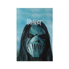 Обложка для паспорта матовая кожа с принтом Slipknot в Тюмени, натуральная матовая кожа | размер 19,3 х 13,7 см; прозрачные пластиковые крепления | deth | rock | slipknot | маска | мрак | рок | слипнот