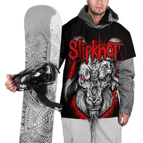 Накидка на куртку 3D с принтом Slipknot в Тюмени, 100% полиэстер |  | deth | rock | slipknot | маска | мрак | рок | слипнот | череп