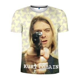 Мужская футболка 3D спортивная с принтом Nirvana в Тюмени, 100% полиэстер с улучшенными характеристиками | приталенный силуэт, круглая горловина, широкие плечи, сужается к линии бедра | cobain | curt | nirvana | rock | кобейн | курт | рок