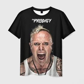 Мужская футболка 3D с принтом The Prodigy в Тюмени, 100% полиэфир | прямой крой, круглый вырез горловины, длина до линии бедер | Тематика изображения на принте: dnb | drum | rave | продиджи | рейв | рэйв