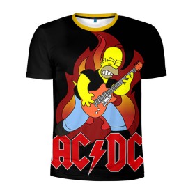 Мужская футболка 3D спортивная с принтом AC/DC в Тюмени, 100% полиэстер с улучшенными характеристиками | приталенный силуэт, круглая горловина, широкие плечи, сужается к линии бедра | ac dc | acdc | rock | рок | эйсидиси