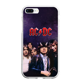Чехол для iPhone 7Plus/8 Plus матовый с принтом AC DC в Тюмени, Силикон | Область печати: задняя сторона чехла, без боковых панелей | ac dc | acdc | hell | highway | rock | to | рок | эйсидиси