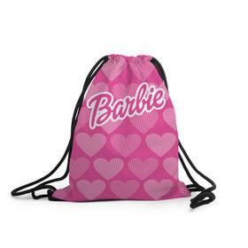 Рюкзак-мешок 3D с принтом Barbie в Тюмени, 100% полиэстер | плотность ткани — 200 г/м2, размер — 35 х 45 см; лямки — толстые шнурки, застежка на шнуровке, без карманов и подкладки | barbie | барби | кукла