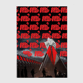 Постер с принтом Pink Floyd в Тюмени, 100% бумага
 | бумага, плотность 150 мг. Матовая, но за счет высокого коэффициента гладкости имеет небольшой блеск и дает на свету блики, но в отличии от глянцевой бумаги не покрыта лаком | pink floyd | rock | рок