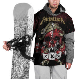 Накидка на куртку 3D с принтом Metallica в Тюмени, 100% полиэстер |  | metallica | металл | рок