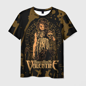 Мужская футболка 3D с принтом Bullet for my valentine в Тюмени, 100% полиэфир | прямой крой, круглый вырез горловины, длина до линии бедер | bullet for my valentine