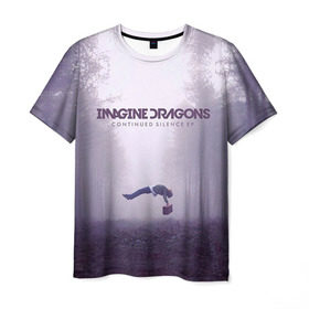 Мужская футболка 3D с принтом Imagine Dragons в Тюмени, 100% полиэфир | прямой крой, круглый вырез горловины, длина до линии бедер | Тематика изображения на принте: imagine dragons