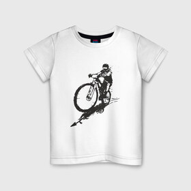 Детская футболка хлопок с принтом Команда NSKMTB в Тюмени, 100% хлопок | круглый вырез горловины, полуприлегающий силуэт, длина до линии бедер | downhill | mtb | велосипед | логотип мтб команды nskmtb и сайта nskmtb.ru | маунтинбайк | посвященного маунтинбайку.nskmtb