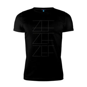 Мужская футболка премиум с принтом ZEF в Тюмени, 92% хлопок, 8% лайкра | приталенный силуэт, круглый вырез ворота, длина до линии бедра, короткий рукав | die antwoord