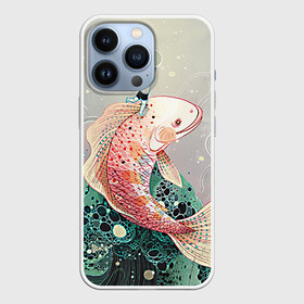 Чехол для iPhone 13 Pro с принтом Рыба в Тюмени,  |  | волны | искусство | мальчик | рыба