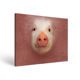 Холст прямоугольный с принтом Хрюшка в Тюмени, 100% ПВХ |  | Тематика изображения на принте: свинка | свинья | хрюшка