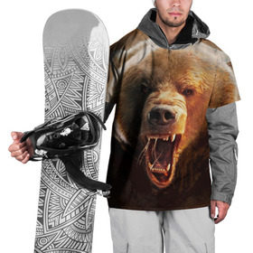 Накидка на куртку 3D с принтом Медведь в Тюмени, 100% полиэстер |  | Тематика изображения на принте: медведь | мишка