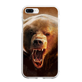 Чехол для iPhone 7Plus/8 Plus матовый с принтом Медведь в Тюмени, Силикон | Область печати: задняя сторона чехла, без боковых панелей | Тематика изображения на принте: медведь | мишка