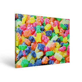 Холст прямоугольный с принтом Мармеладные мишки в Тюмени, 100% ПВХ |  | Тематика изображения на принте: вкусности | конфеты | мармелад | мишки | сладости