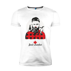 Мужская футболка премиум с принтом Канадский лесоруб в Тюмени, 92% хлопок, 8% лайкра | приталенный силуэт, круглый вырез ворота, длина до линии бедра, короткий рукав | борода