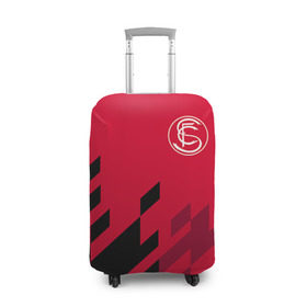 Чехол для чемодана 3D с принтом Севилья в Тюмени, 86% полиэфир, 14% спандекс | двустороннее нанесение принта, прорези для ручек и колес | sevilla | севилья | спорт | фк | футбол