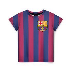 Детская футболка 3D с принтом Messi в Тюмени, 100% гипоаллергенный полиэфир | прямой крой, круглый вырез горловины, длина до линии бедер, чуть спущенное плечо, ткань немного тянется | месси