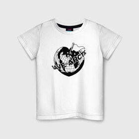 Детская футболка хлопок с принтом Save the arctic в Тюмени, 100% хлопок | круглый вырез горловины, полуприлегающий силуэт, длина до линии бедер | Тематика изображения на принте: arctic | save | арктика