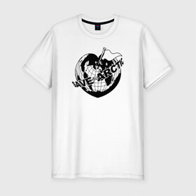 Мужская футболка премиум с принтом Save the arctic в Тюмени, 92% хлопок, 8% лайкра | приталенный силуэт, круглый вырез ворота, длина до линии бедра, короткий рукав | arctic | save | арктика