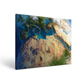Холст прямоугольный с принтом Земля в Тюмени, 100% ПВХ |  | земля | космос | планета