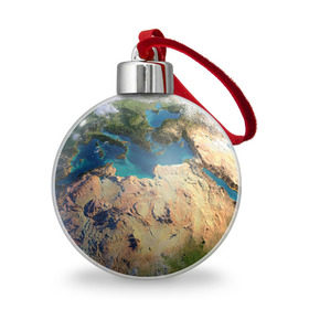 Ёлочный шар с принтом Земля в Тюмени, Пластик | Диаметр: 77 мм | земля | космос | планета