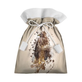 Подарочный 3D мешок с принтом Птица в Тюмени, 100% полиэстер | Размер: 29*39 см | myparrots | орел | перья | птицы | сокол | хищная
