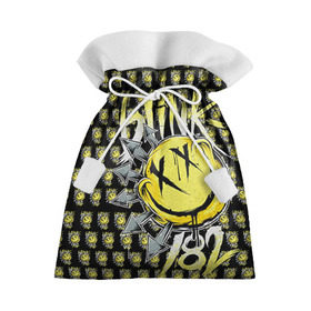 Подарочный 3D мешок с принтом Blink 182 в Тюмени, 100% полиэстер | Размер: 29*39 см | 