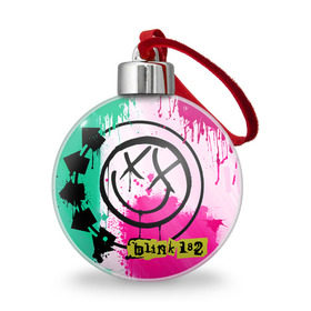 Ёлочный шар с принтом blink 182 в Тюмени, Пластик | Диаметр: 77 мм | rock | блинк | рок
