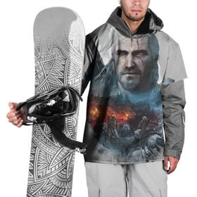 Накидка на куртку 3D с принтом Witcher в Тюмени, 100% полиэстер |  | ведьмак